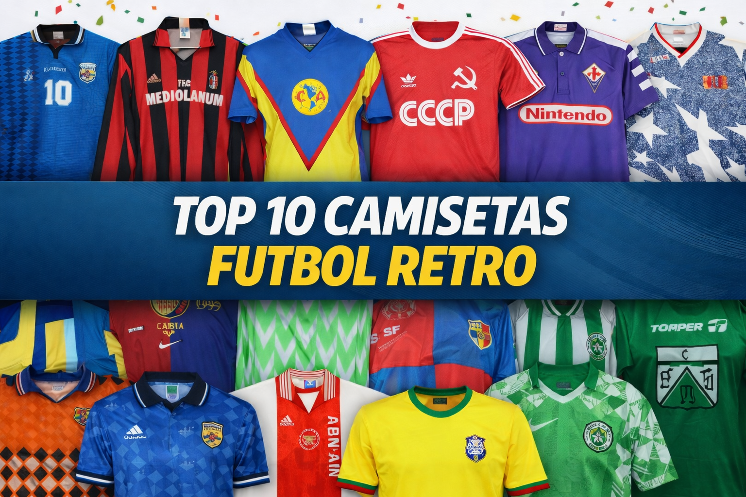 TOP 10 CAMISETAS DE FÚTBOL RETRO
