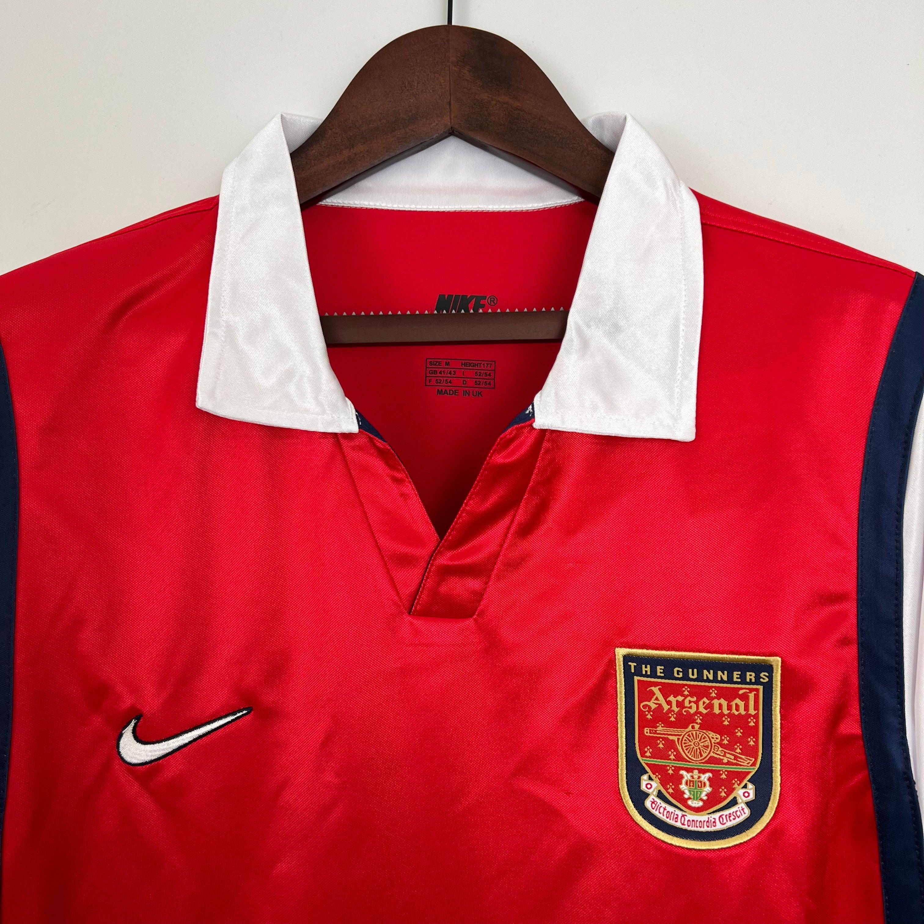 Camiseta Arsenal FC Manga Larga 2000-01 Retro - Fútbol Club Vintage