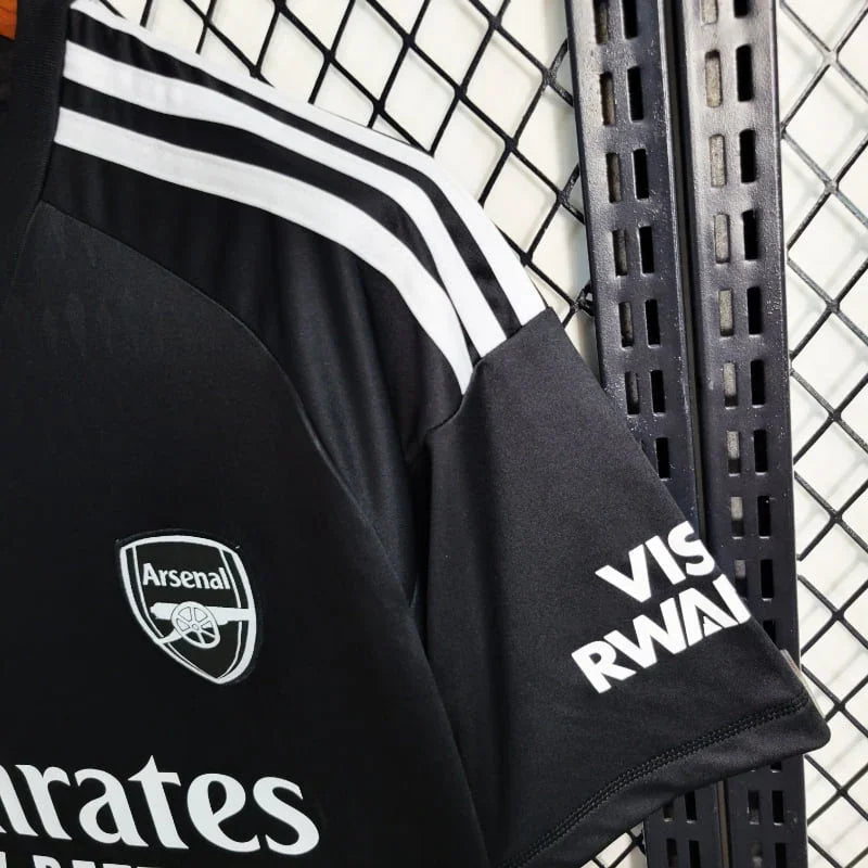 Camiseta Arsenal FC Portero Negra 2023-24 - Fútbol Club Vintage
