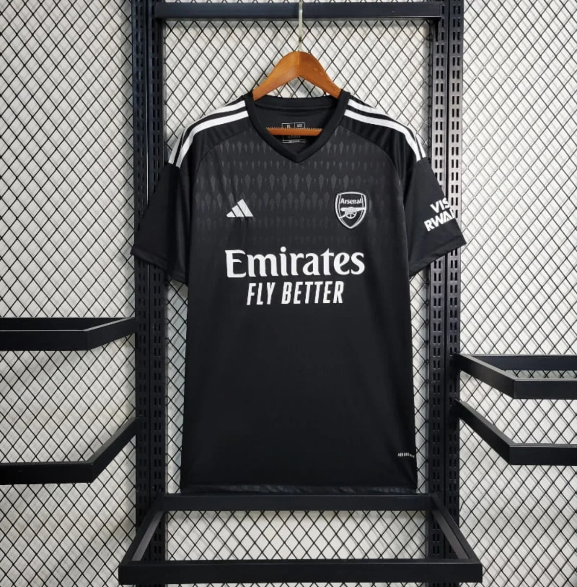 Camiseta Arsenal FC Portero Negra 2023-24 - Fútbol Club Vintage