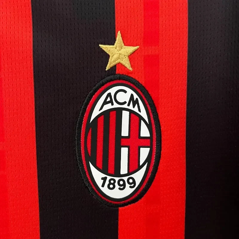 Camiseta Retro AC Milán Manga Larga 2024-25 - Fútbol Club Vintage