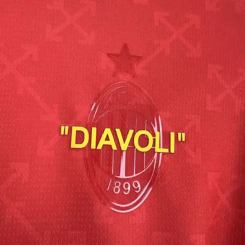 Camiseta Retro AC Milán Edición Especial Rojo y Verde 2025-26 - Fútbol Club Vintage