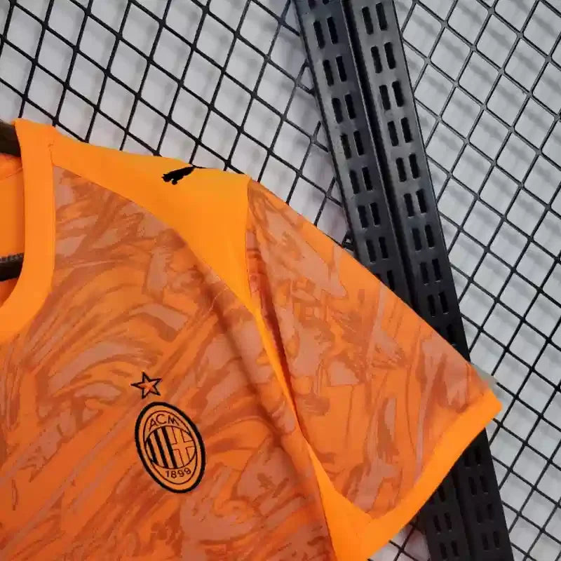 Camiseta AC Milán Portero Naranja 2025-26 - Fútbol Club Vintage