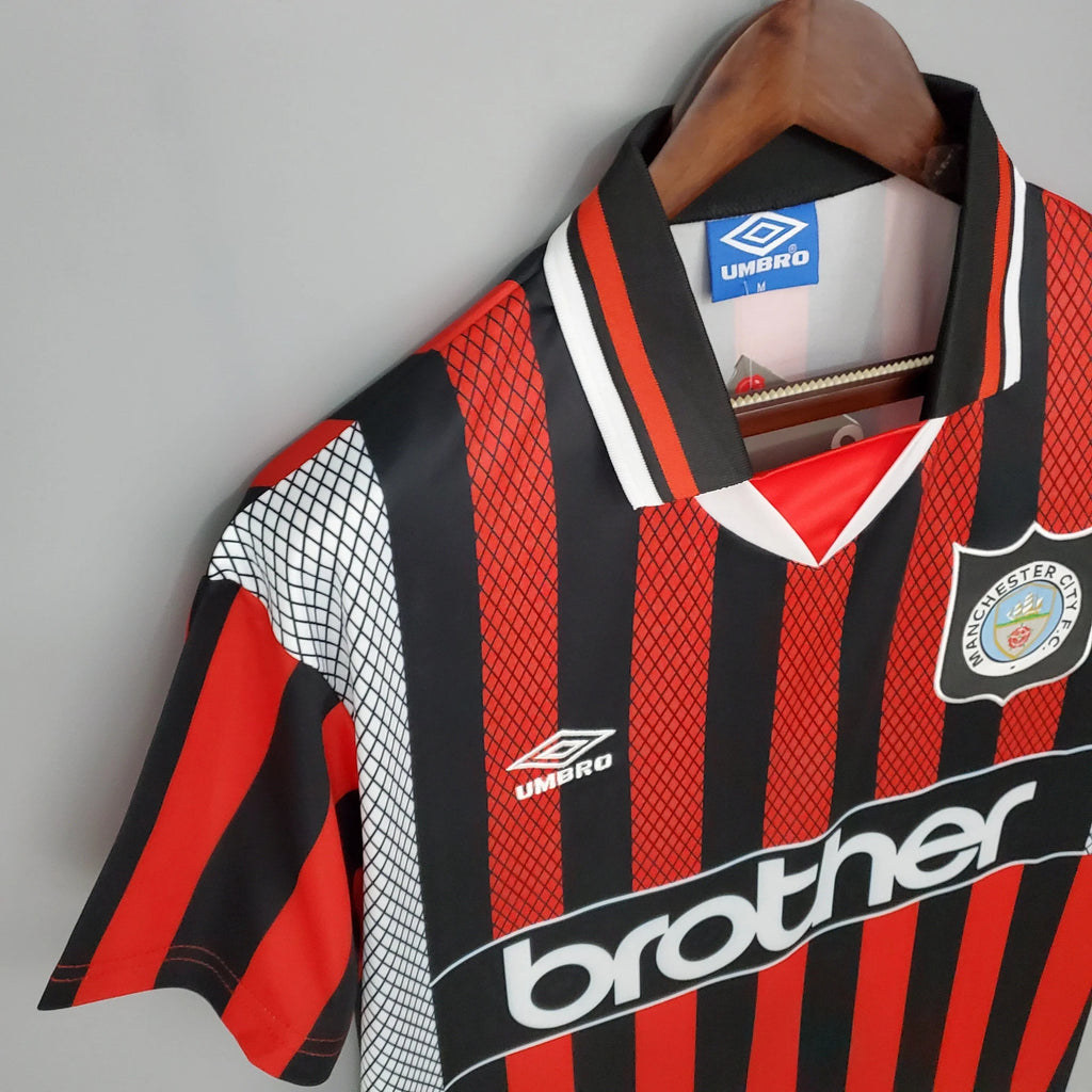 Camiseta Retro Manchester City FC Visitante 1994-96 - Fútbol Club Vintage