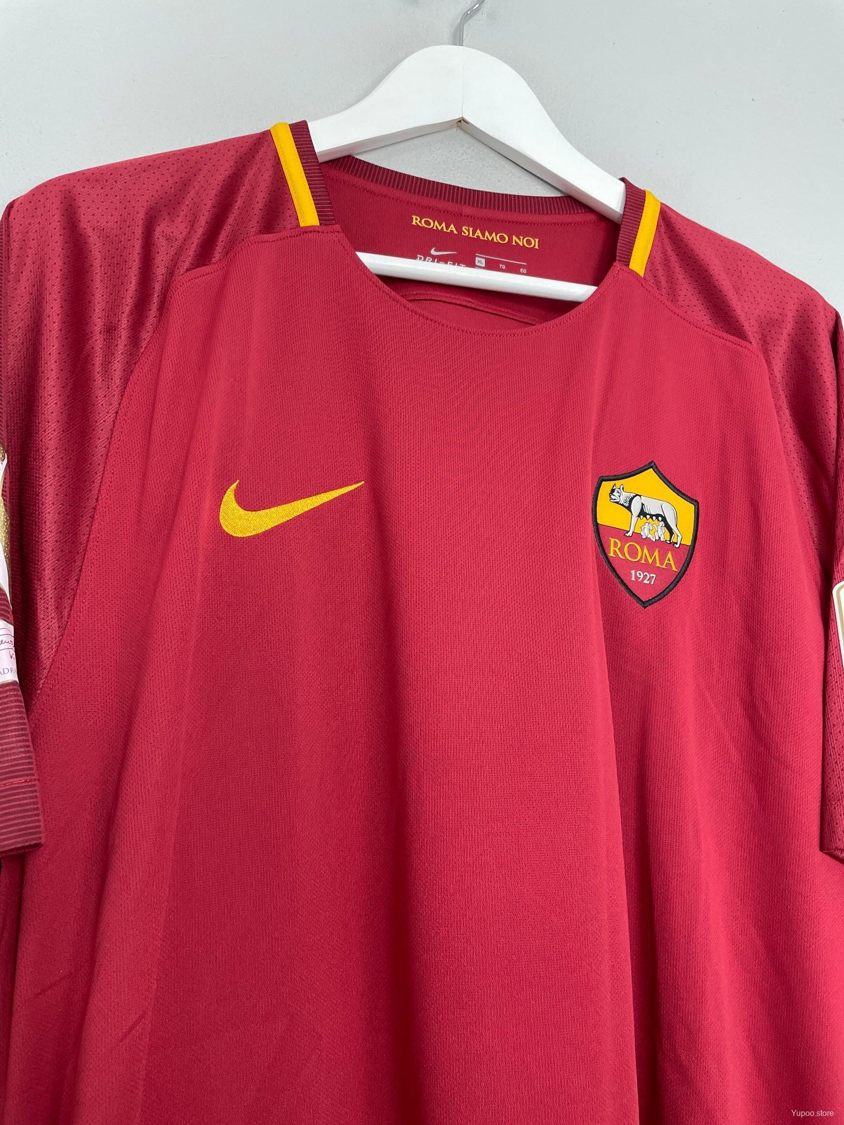 Camiseta Retro AC Roma Tributo a Totti 2017-18 - Fútbol Club Vintage