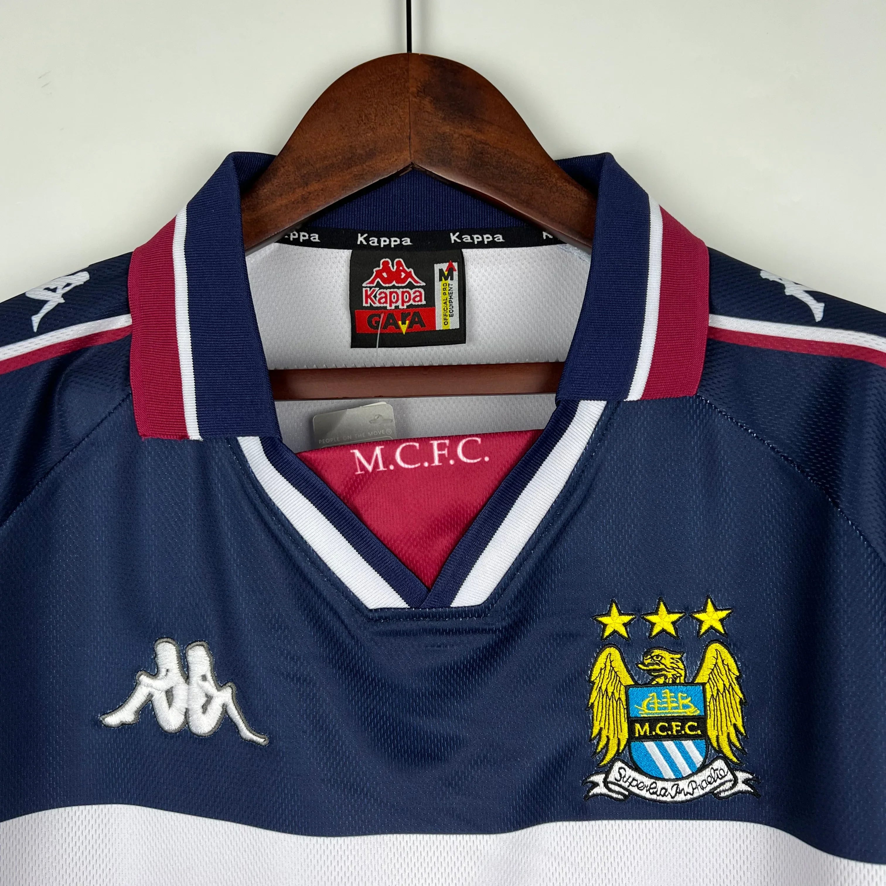 Camiseta Retro Manchester City FC Visitante 1997-98 - Fútbol Club Vintage