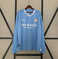 Camiseta Manchester City FC Mangas largas 2023-24 - Fútbol Club Vintage
