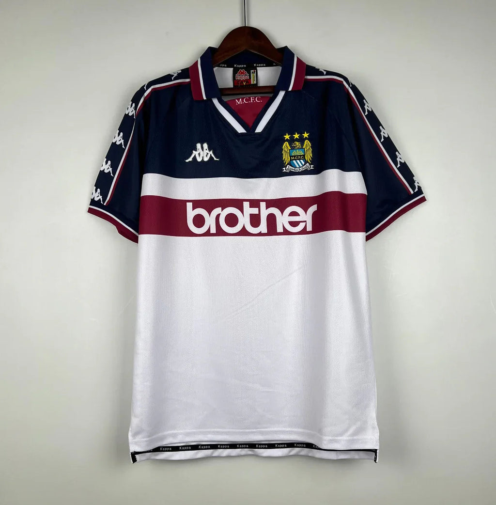 Camiseta Retro Manchester City FC Visitante 1997-98 - Fútbol Club Vintage