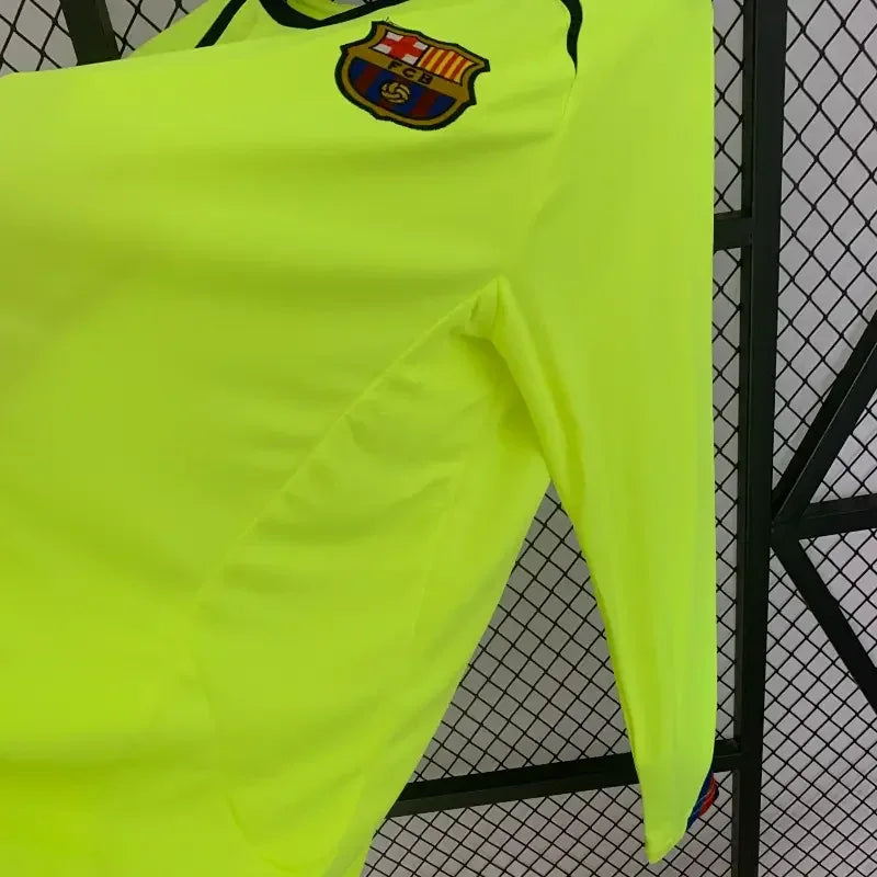 Camiseta Visitante de Manga Larga Retro FC Barcelona 2005-06 - Fútbol Club Vintage