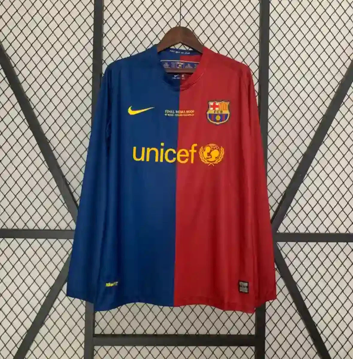Camiseta Manga Larga Retro FC Barcelona 2008-09 - Fútbol Club Vintage