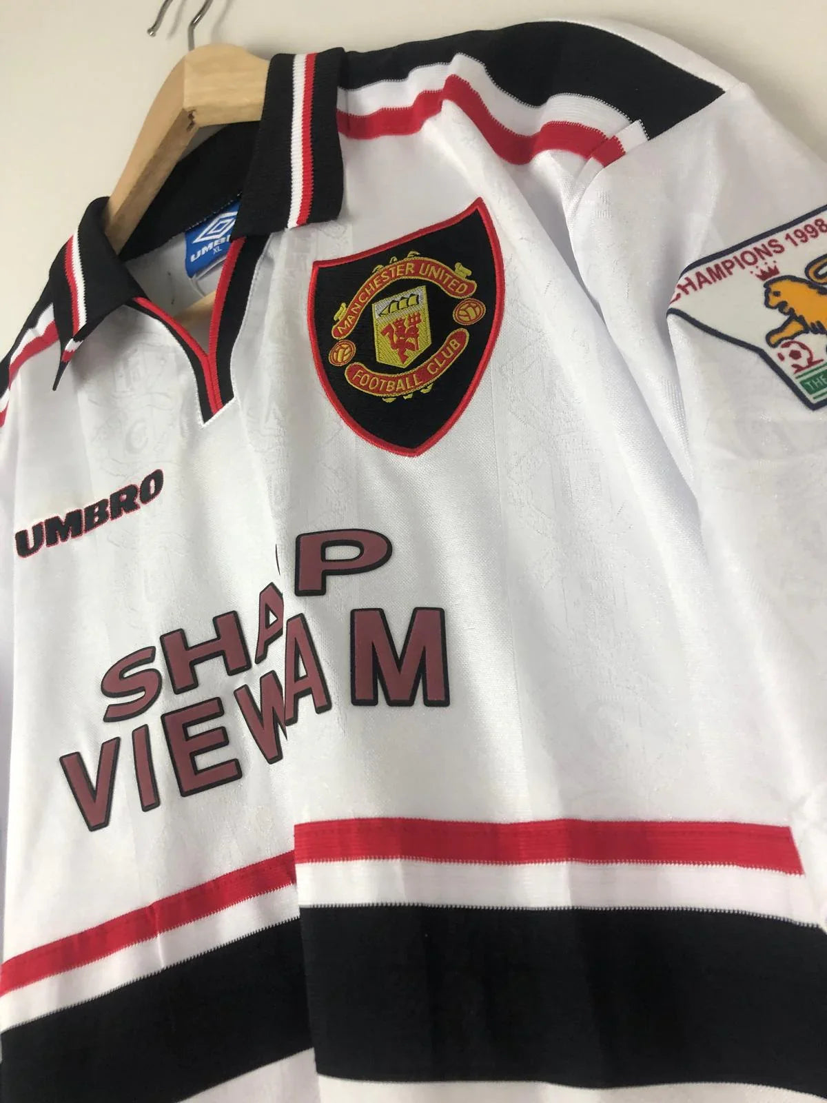 Camiseta Retro Beckham Manchester United FC Visitante 1997-98 - Fútbol Club Vintage