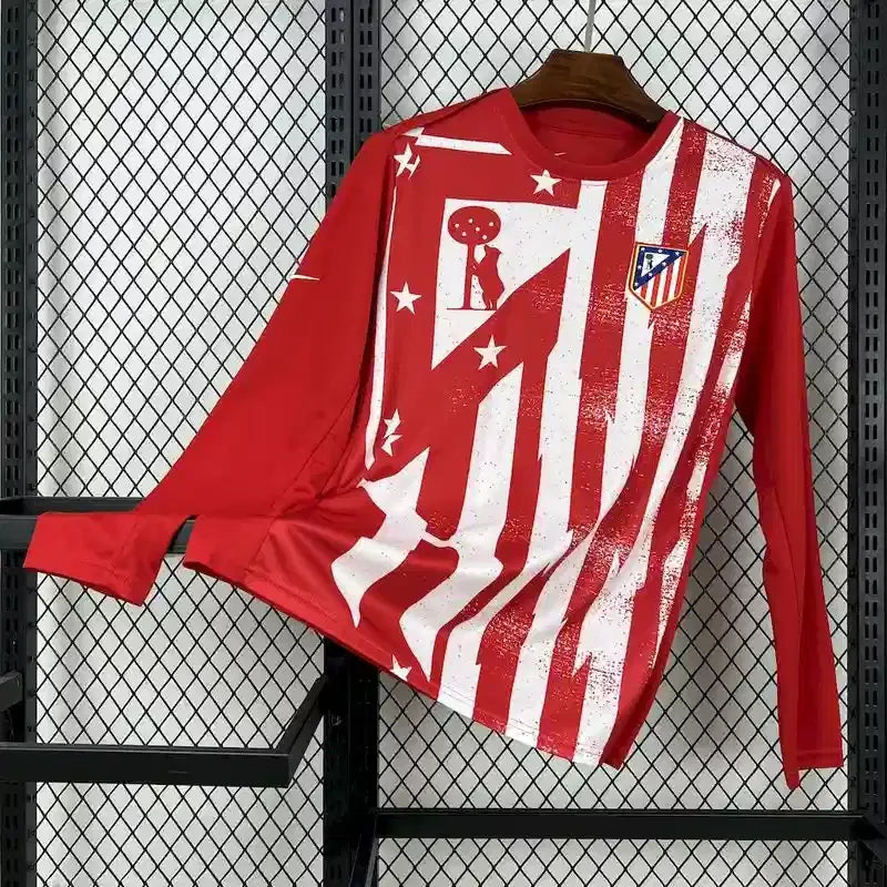 Camiseta Atlético de Madrid Calentamiento Mangas largas 2025-26 - Fútbol Club Vintage
