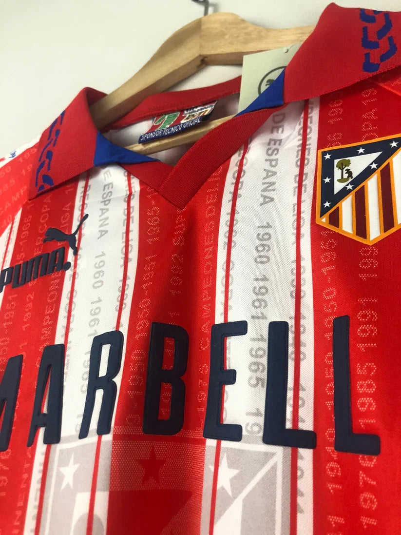 Camiseta Retro Club Cholo Simeone Atlético de Madrid 1995 - Fútbol Club Vintage