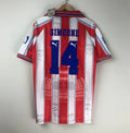 Camiseta Retro Club Cholo Simeone Atlético de Madrid 1996 - Fútbol Club Vintage