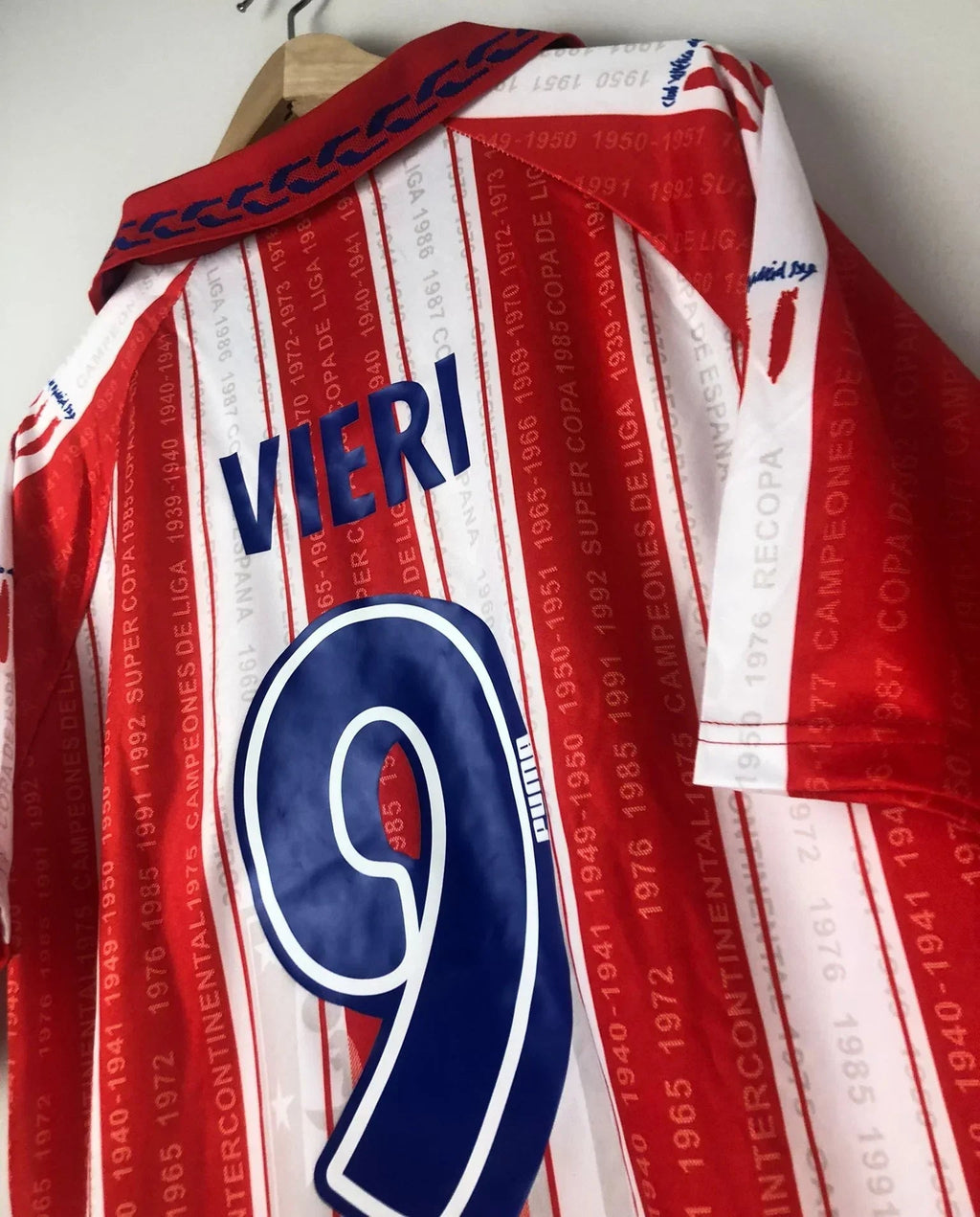 Camiseta Retro Vieri Atlético de Madrid 1995 - Fútbol Club Vintage