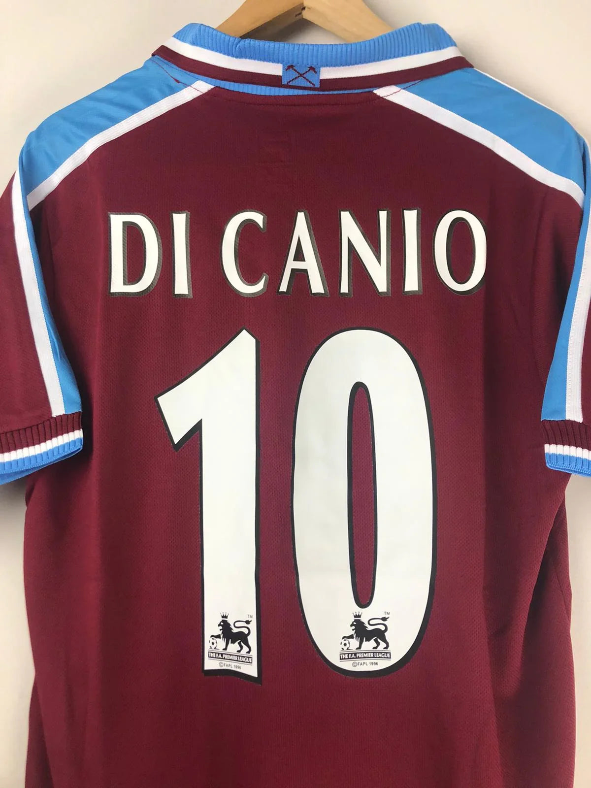 Camiseta Retro Di Canio West Ham United FC 1999-01 - Fútbol Club Vintage