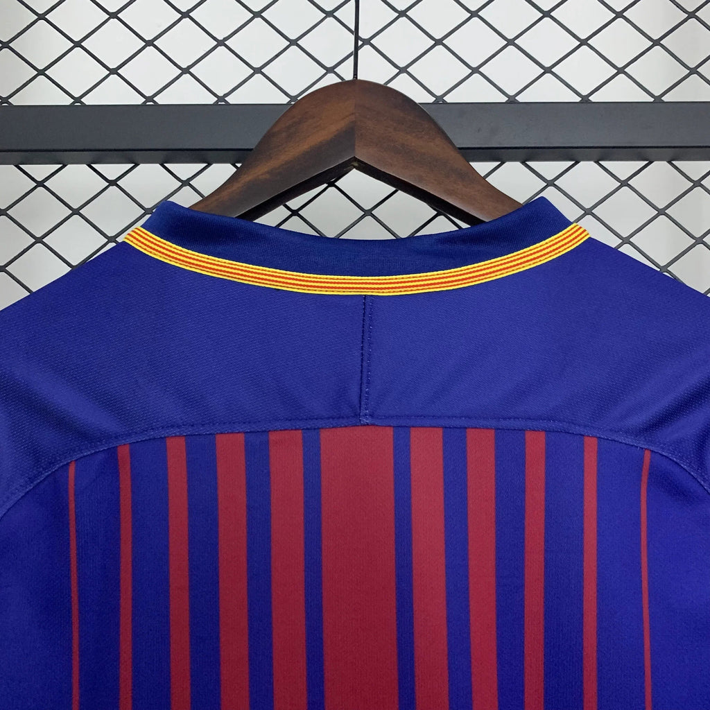 Camiseta Retro FC Barcelona Manga Larga 2017-18 - Fútbol Club Vintage