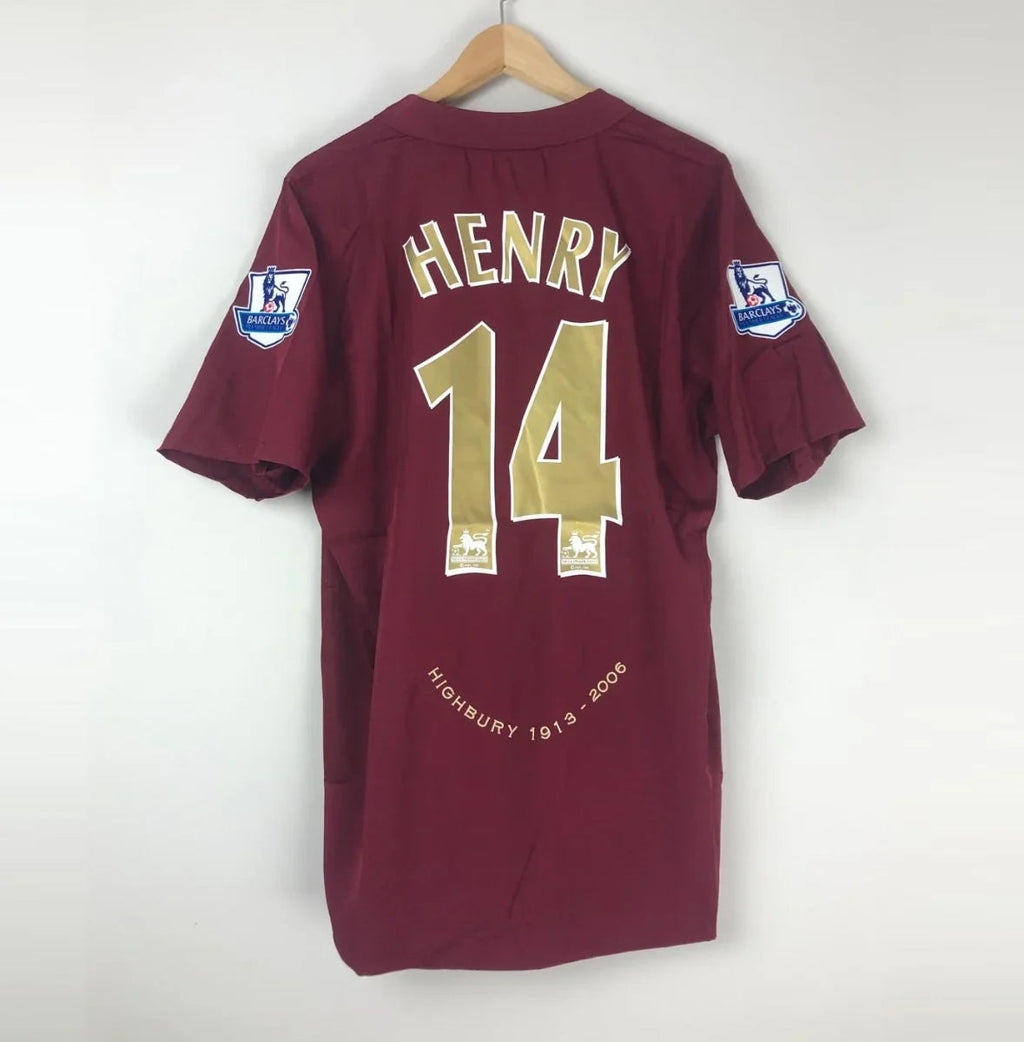 Camiseta Henry Arsenal FC Visitante 2005-06 Retro - Fútbol Club Vintage