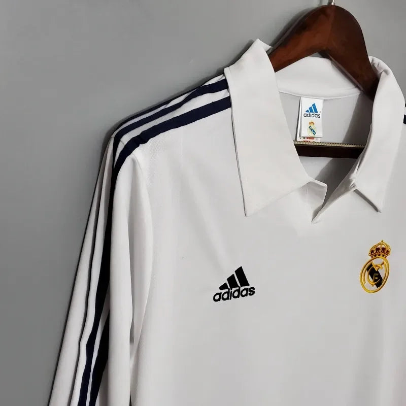 Camiseta Clásica Real Madrid Manga Larga 2002-03 - Fútbol Club Vintage