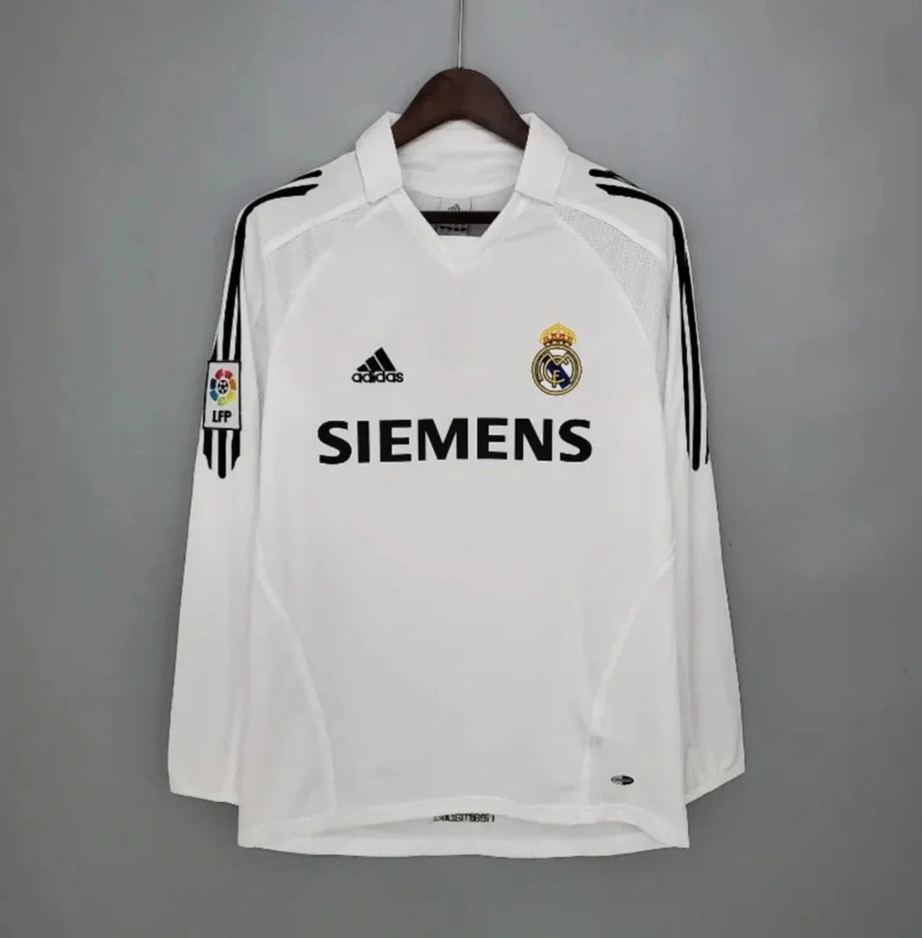 Camiseta Clásica Real Madrid Manga Larga 2005-06 - Fútbol Club Vintage