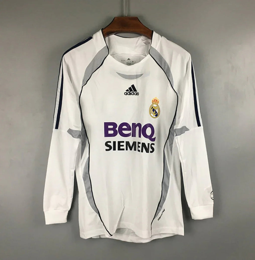 Real Madrid Manga Larga 2006 - Fútbol Club Vintage