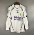 Real Madrid Manga Larga 2006 - Fútbol Club Vintage
