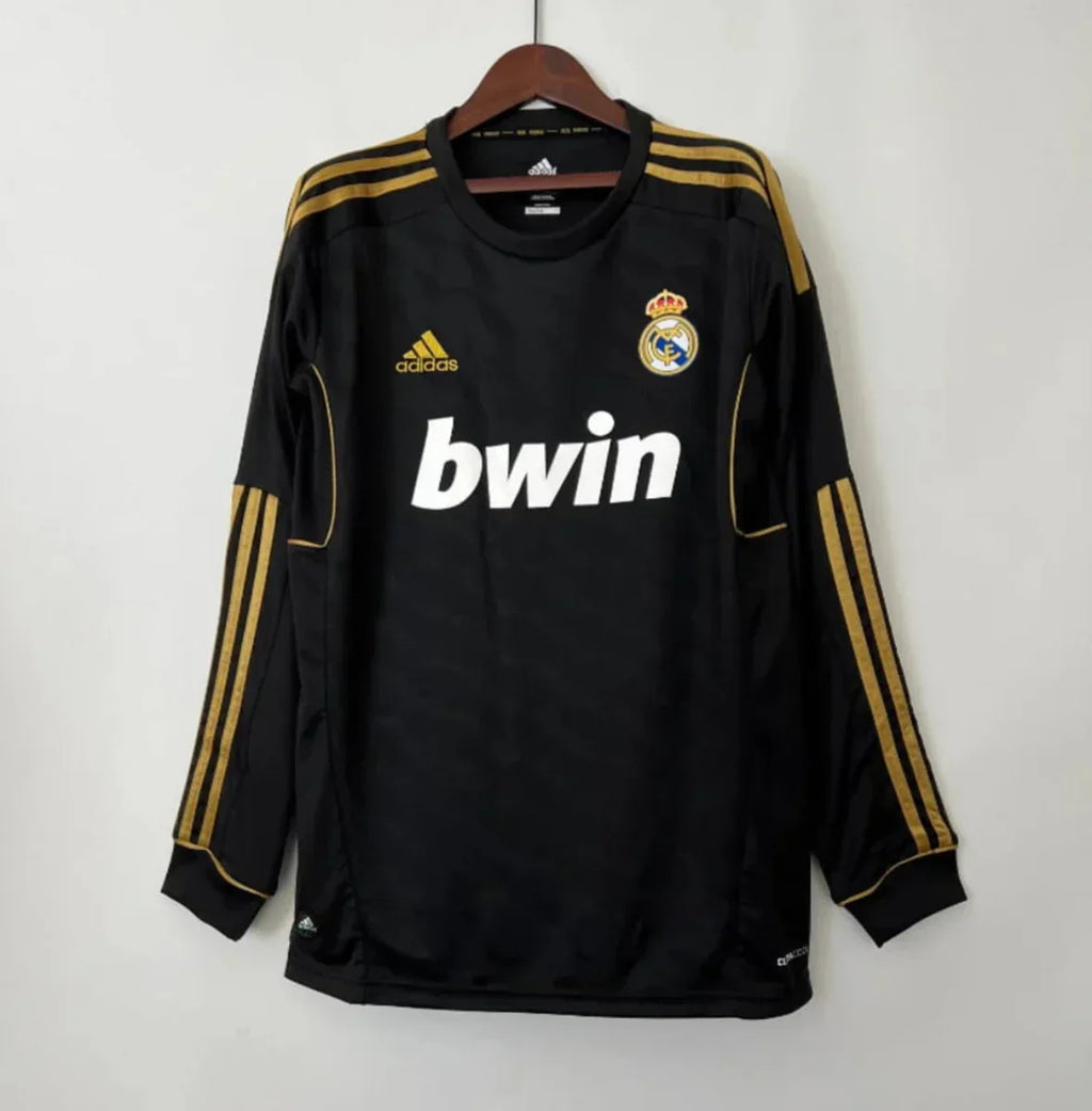 Camiseta Clásica Real Madrid Visitante Manga Larga 2011-12 - Fútbol Club Vintage