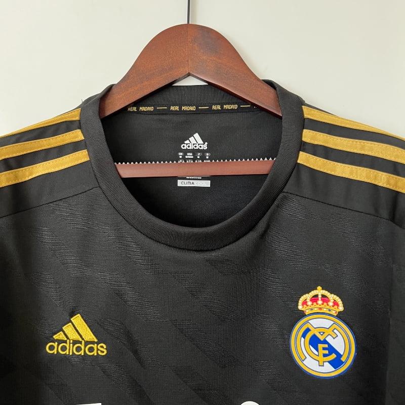 Camiseta Clásica Real Madrid Visitante Manga Larga 2011-12 - Fútbol Club Vintage