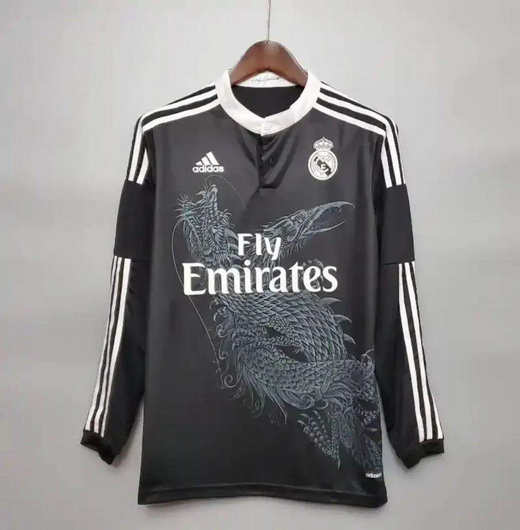 Camiseta Clásica Real Madrid Visitante (3ª) Manga Larga 2014-15 - Fútbol Club Vintage