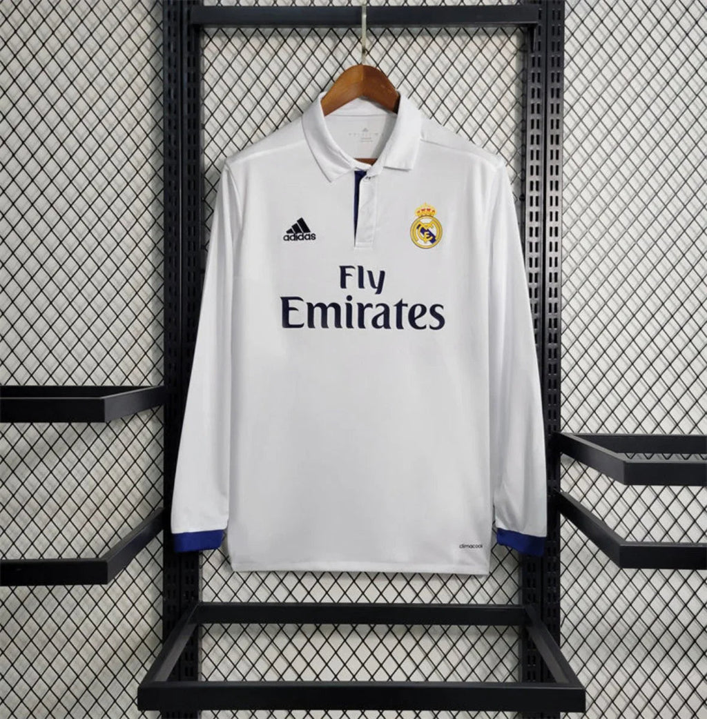 Real Madrid Manga Larga 2016 - Fútbol Club Vintage