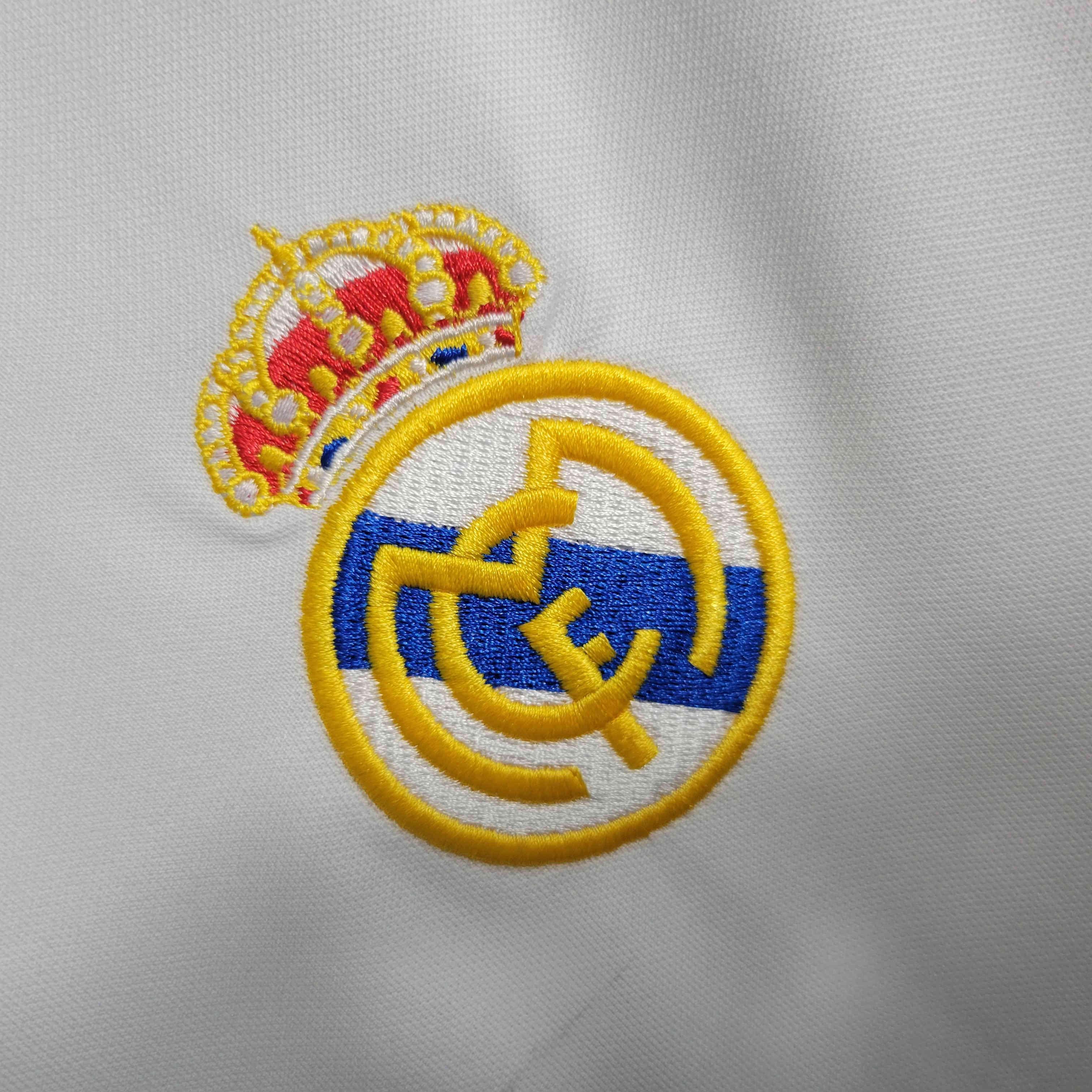 Camiseta Retro Real Madrid Manga Larga 2000-01 - Fútbol Club Vintage