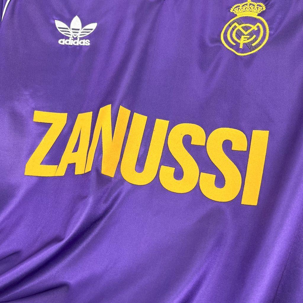 Camiseta Retro Real Madrid Manfa Larga Visitante 1984 - Fútbol Club Vintage