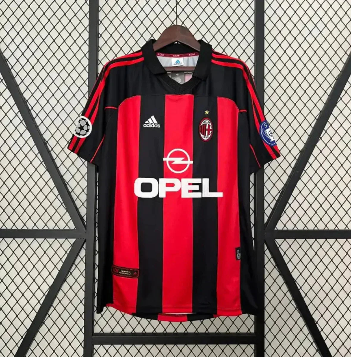 Camiseta Retro AC Milán Champions League 2000-01 - Fútbol Club Vintage