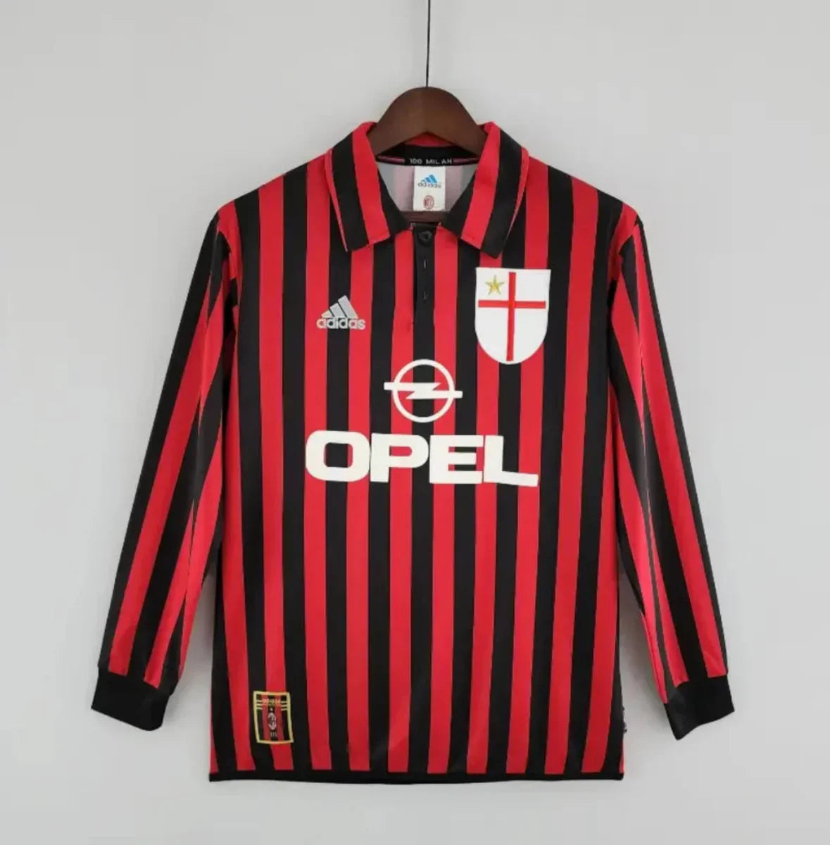 Camiseta Retro AC Milán Manga Larga 1999-00 - Fútbol Club Vintage