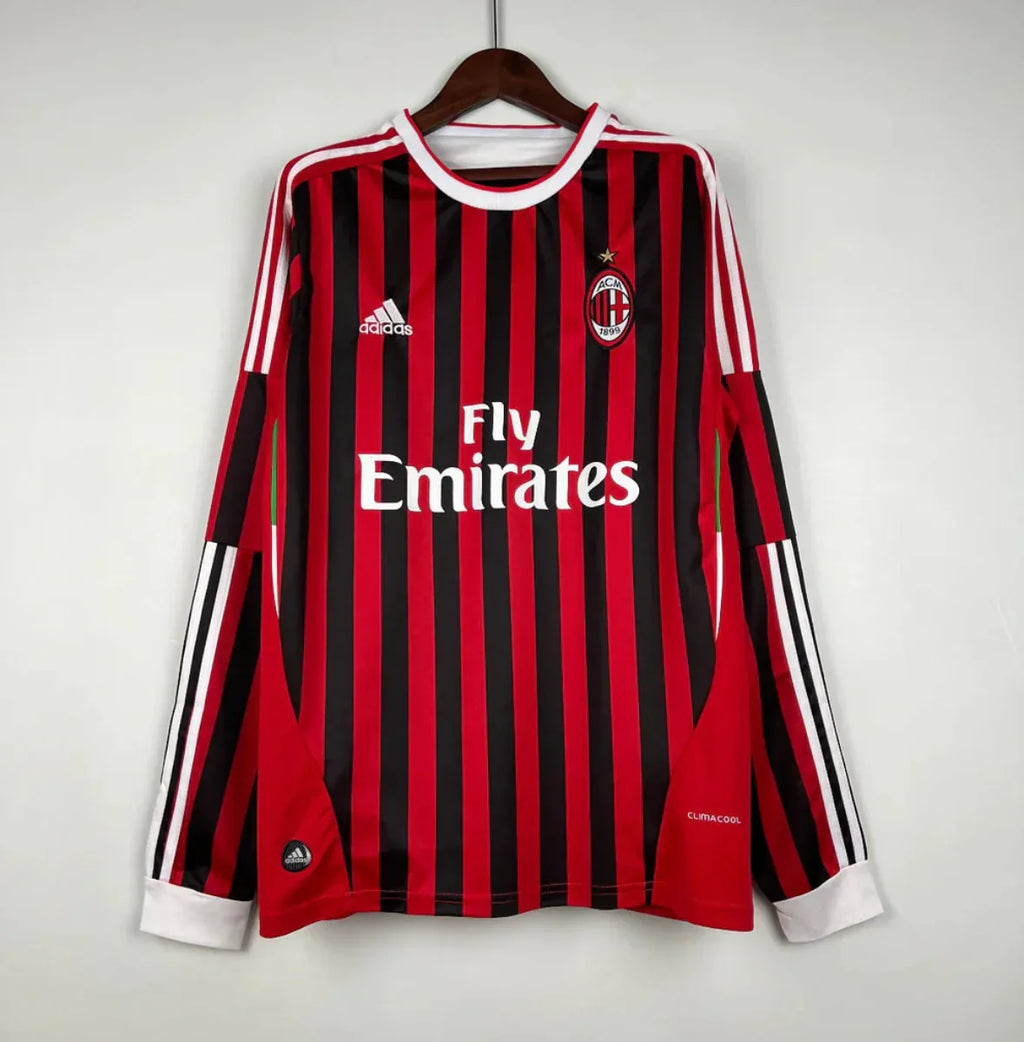 Camiseta Retro AC Milán Manga Larga 2011-12 - Fútbol Club Vintage