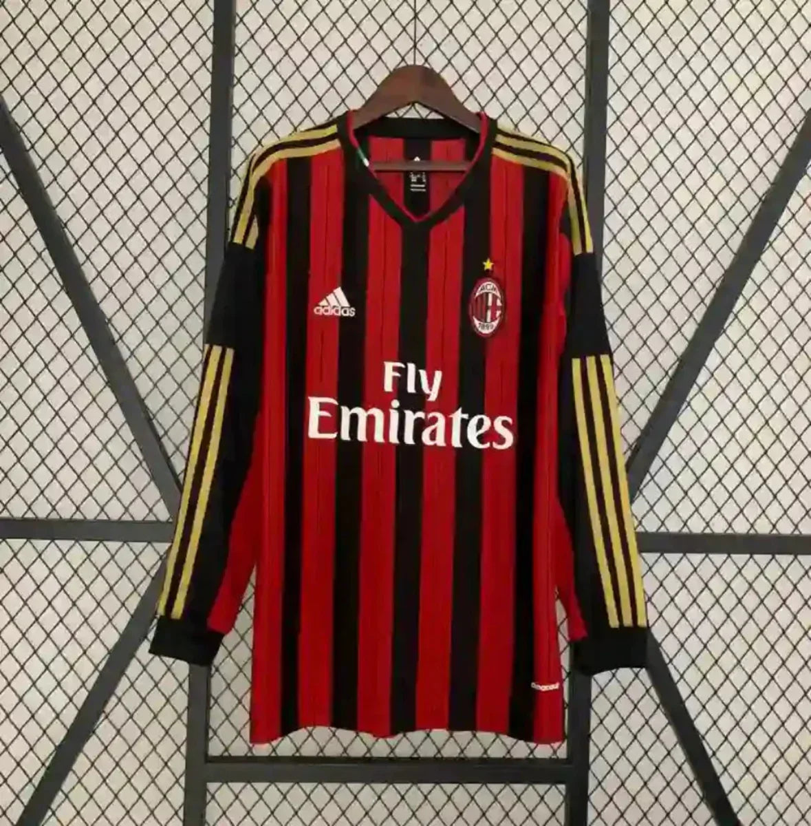 Camiseta Retro AC Milán Manga Larga 2013-14 - Fútbol Club Vintage