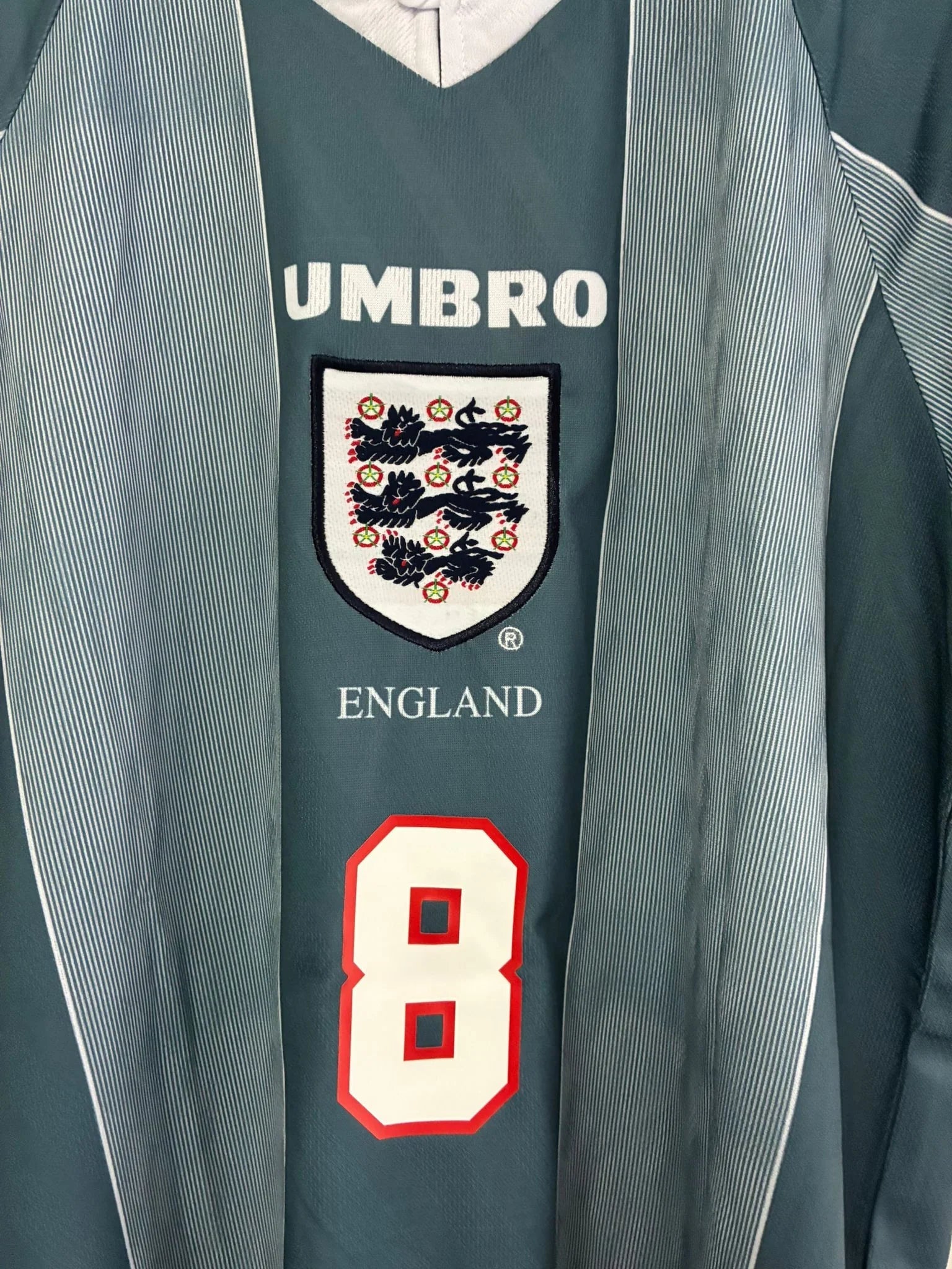 Camiseta Retro Gascoigne Inglaterra Visitante 1996 - Fútbol Club Vintage