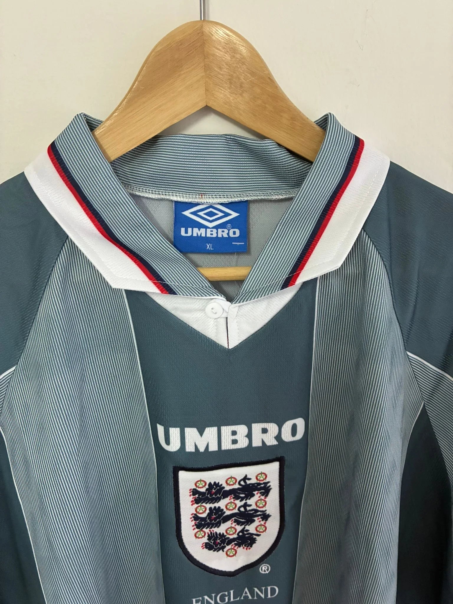 Camiseta Retro Gascoigne Inglaterra Visitante 1996 - Fútbol Club Vintage