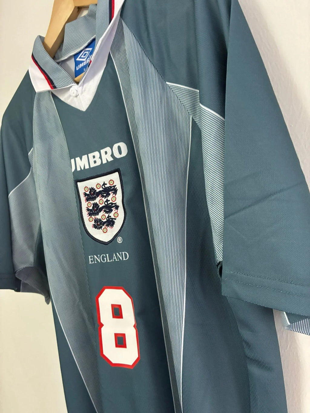 Camiseta Retro Gascoigne Inglaterra Visitante 1996 - Fútbol Club Vintage