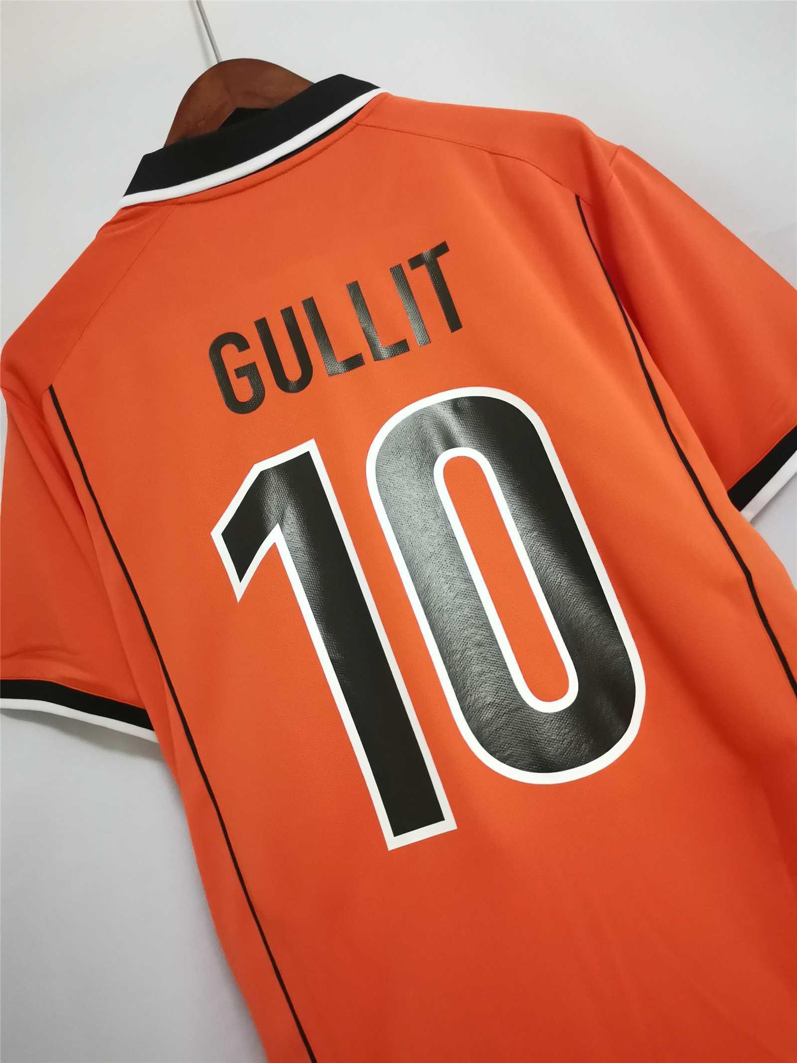 Camiseta Retro Gullit Países Bajos 1998 - Fútbol Club Vintage