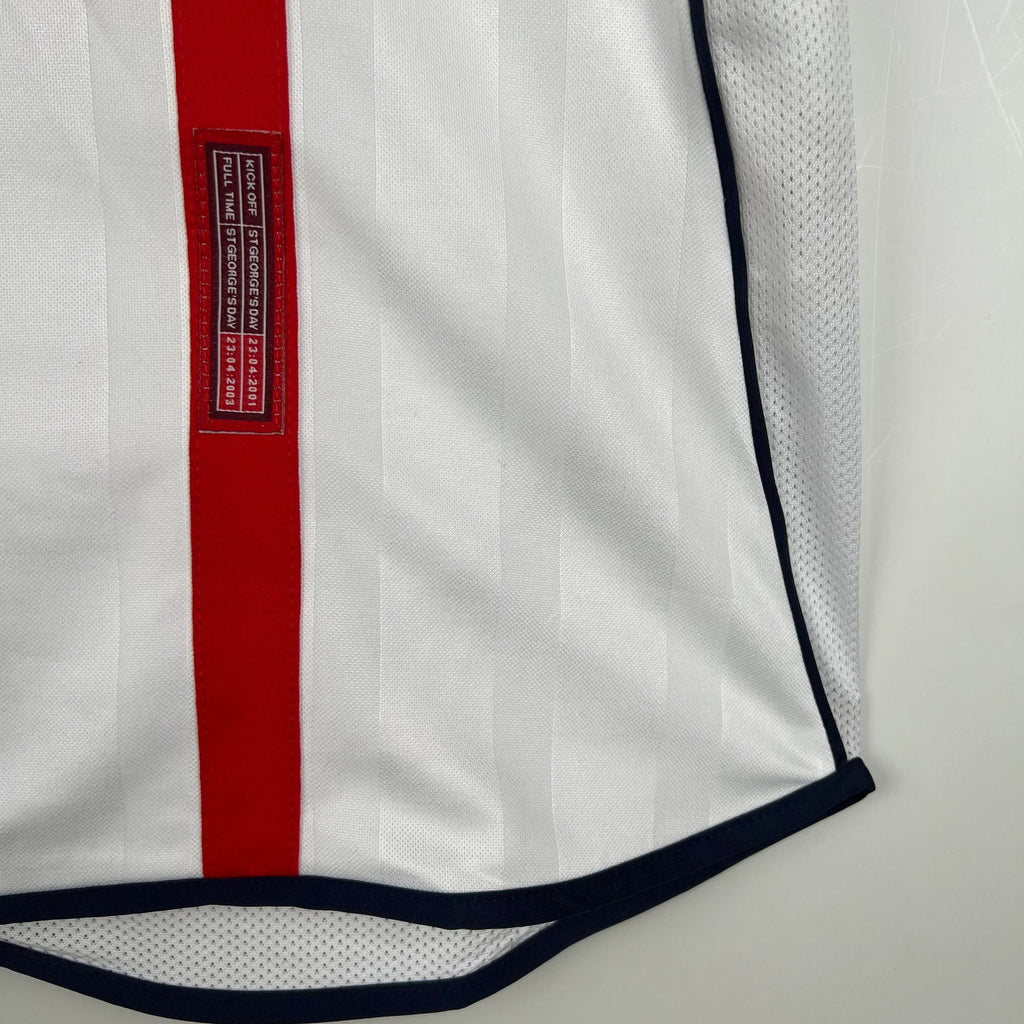 Camiseta Retro Inglaterra 2002 - Fútbol Club Vintage