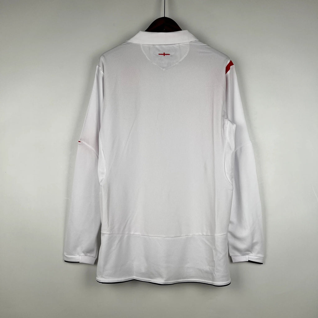 Camiseta Retro Inglaterra Mangas Largas 2006 - Fútbol Club Vintage