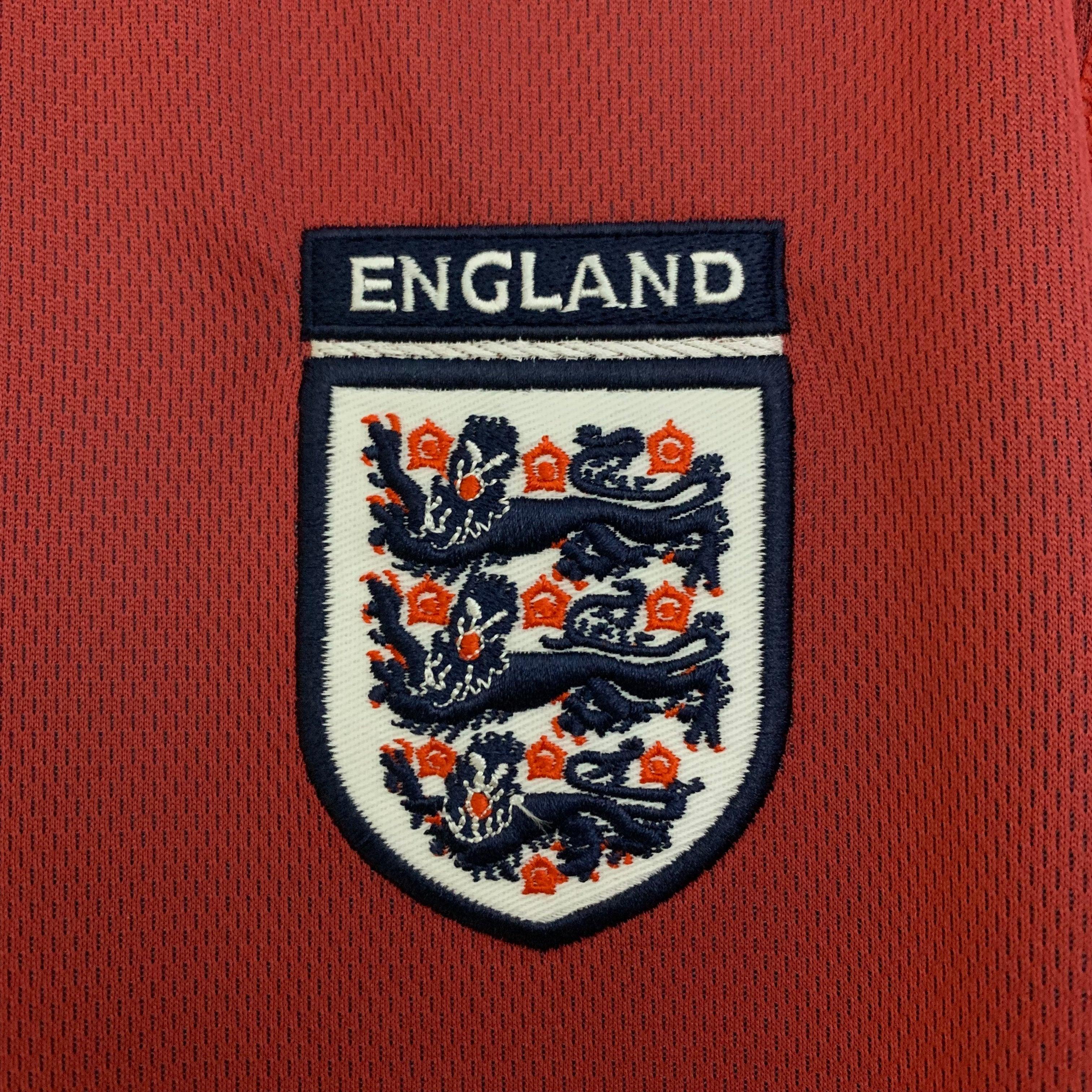 Camiseta Retro Inglaterra Visitante 2002 - Fútbol Club Vintage