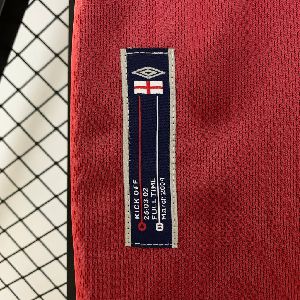 Camiseta Retro Inglaterra Visitante 2002 - Fútbol Club Vintage