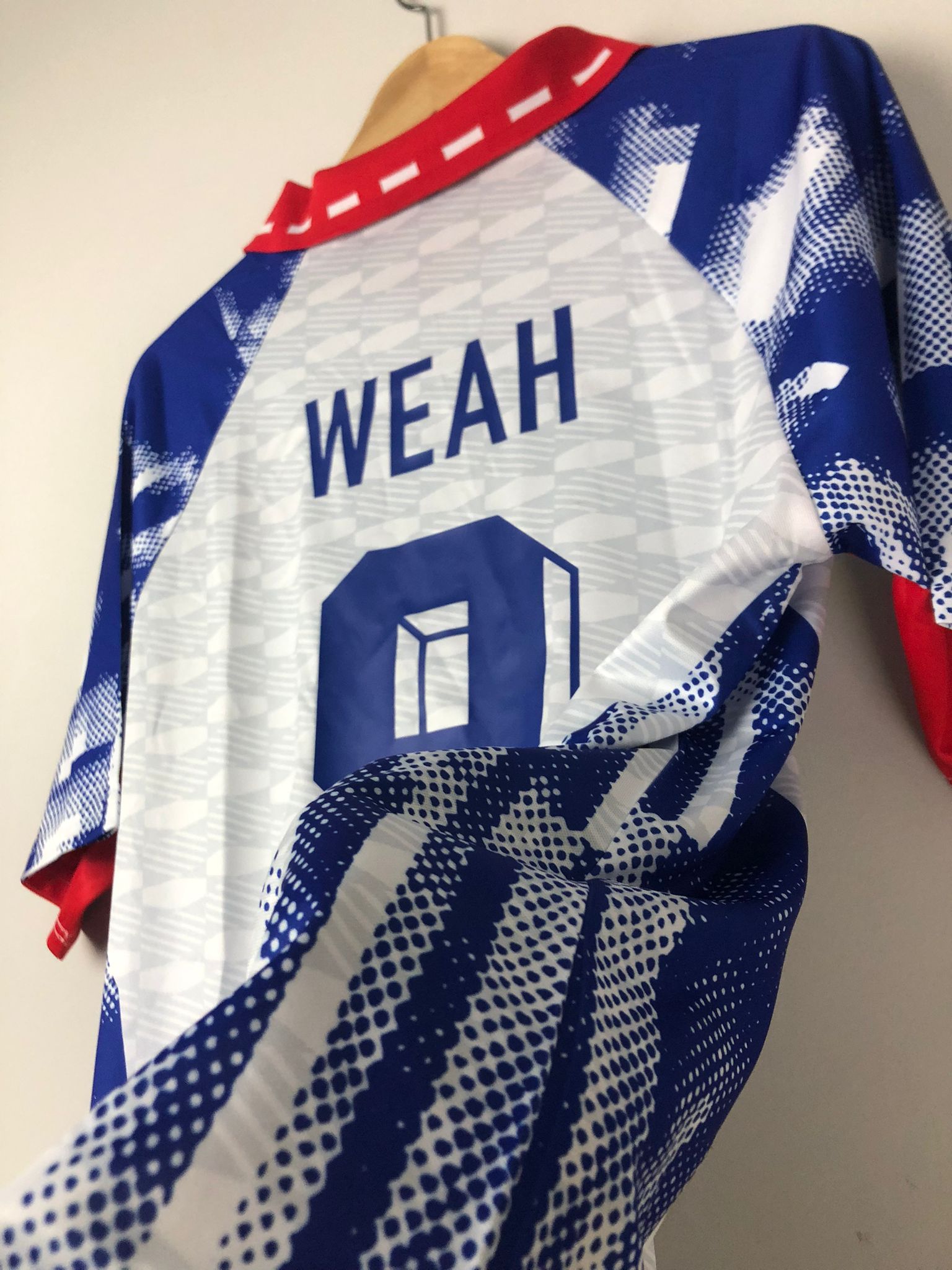 Camiseta Retro Weah PSG FC Visitante 1993