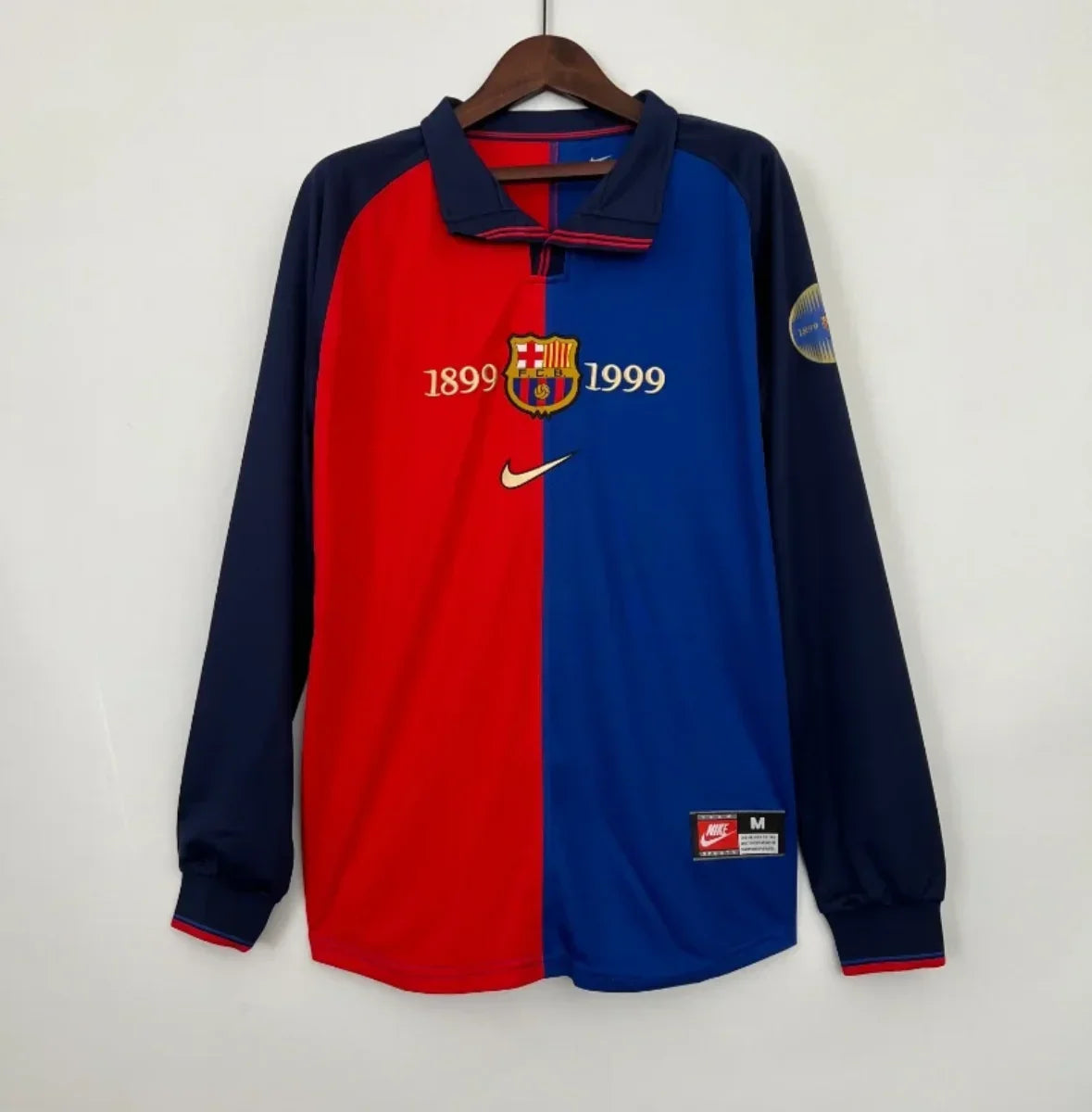 Camiseta Retro de Manga Larga FC Barcelona 1999-00 - Fútbol Club Vintage