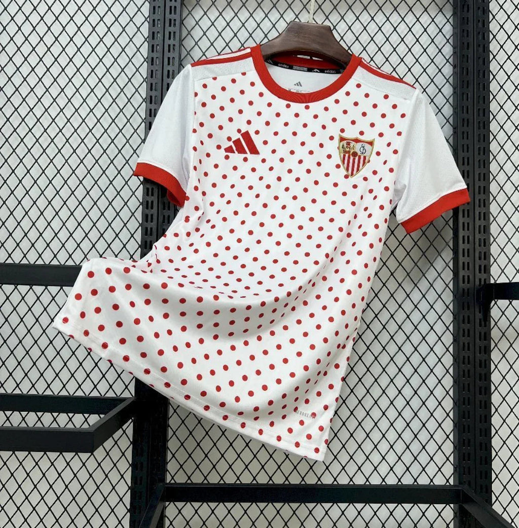 Camiseta Sevilla FC prematch 2025-26 - Fútbol Club Vintage