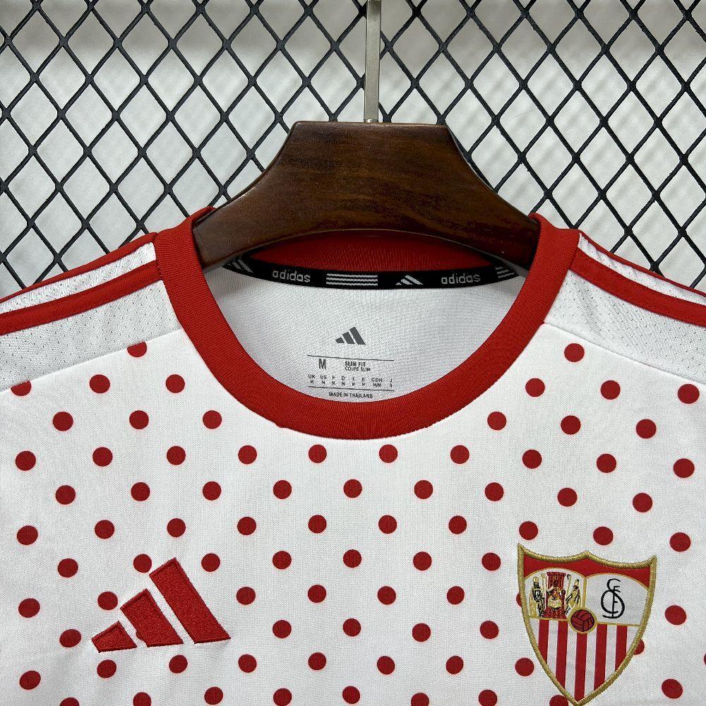 Camiseta Sevilla FC prematch 2025-26 - Fútbol Club Vintage