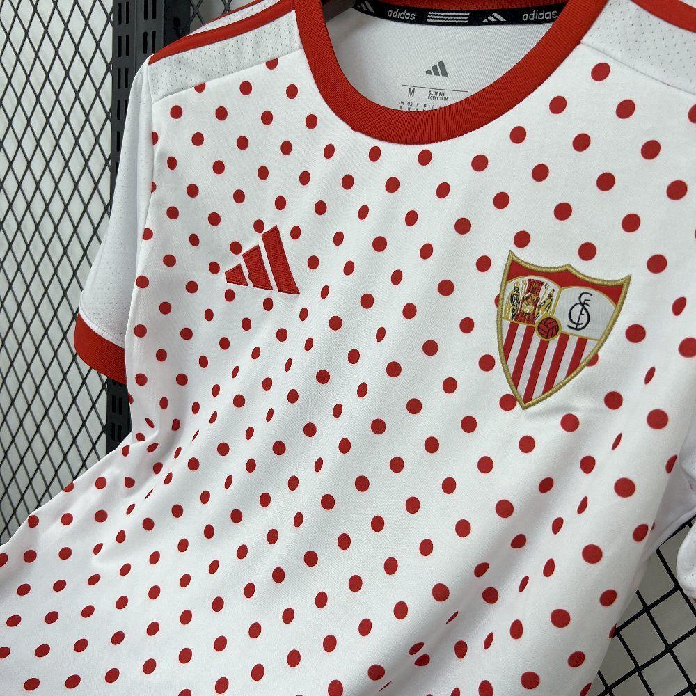 Camiseta Sevilla FC prematch 2025-26 - Fútbol Club Vintage