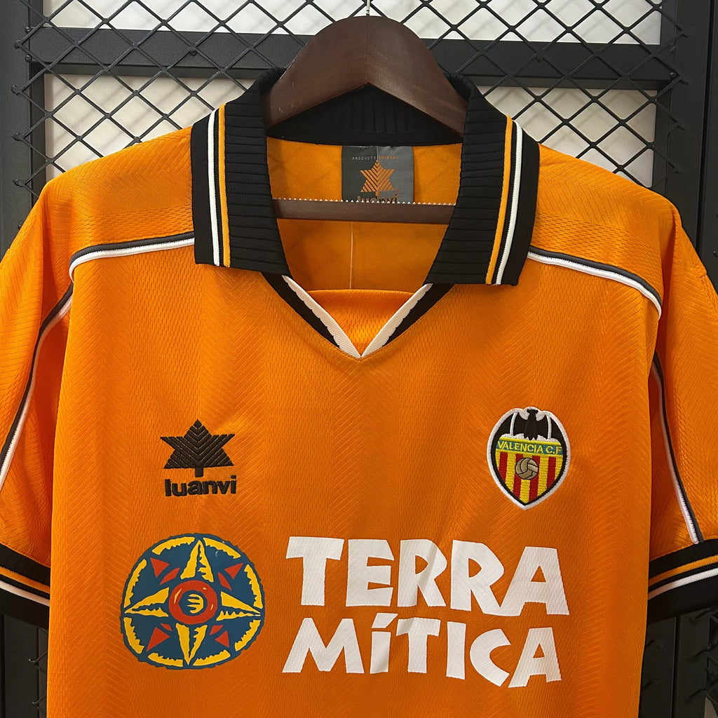 Camiseta Retro Valencia Visitante 1999-00 - Fútbol Club Vintage